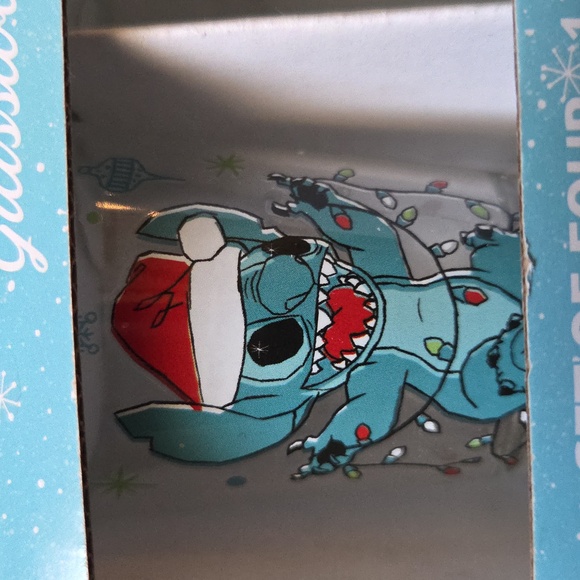 Disney Stitch Holiday Glassware Set - Picture 3 of 5